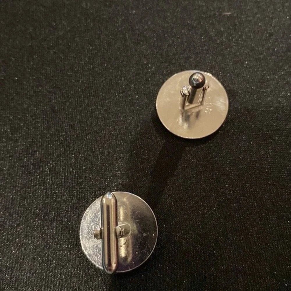 J26 Swank Silver Cuff links for Men Vintage